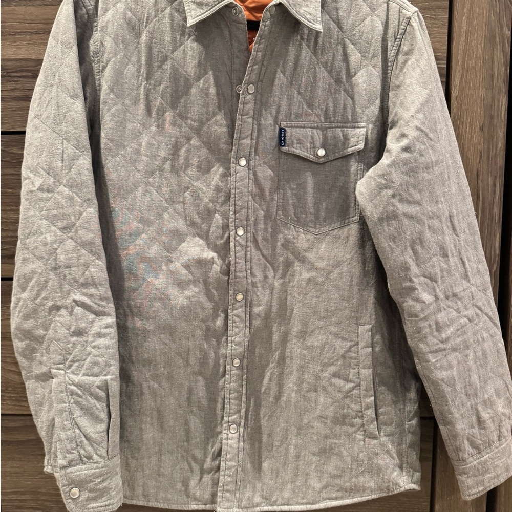Criquet Gray Quilted Shirt Jacket